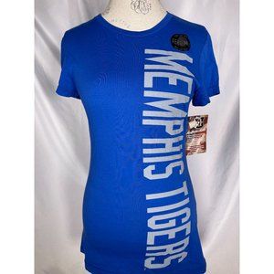 Memphis Tigers My U Apparel Blue Campus T-Shirt Women's XL NWT